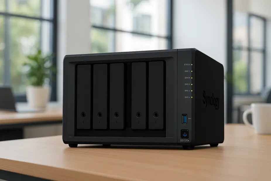 Thiết bị lưu trữ NAS Synology DiskStation DS1520+ 5 khay ổ cứng