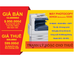 Thanh lý hoặc cho thuê máy photocopy Xerox 5335