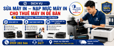 Bơm mực in, cho thuê máy in