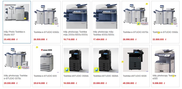 Bảng giá máy photocopy Toshiba (phần 2)