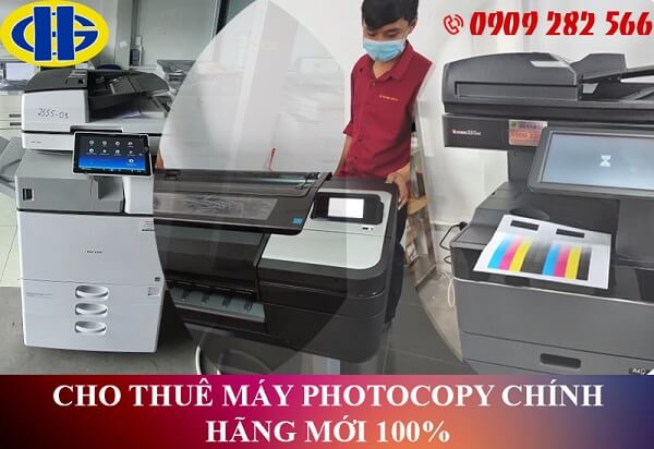 Cho thuê máy photocopy chính hãng mới 100%