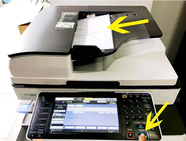 “Scan to Folder” ở máy photocopy Ricoh 