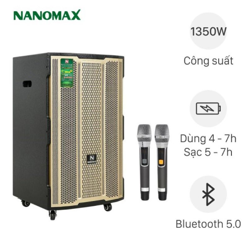 Loa kéo karaoke Nanomax S-5000 1350W 