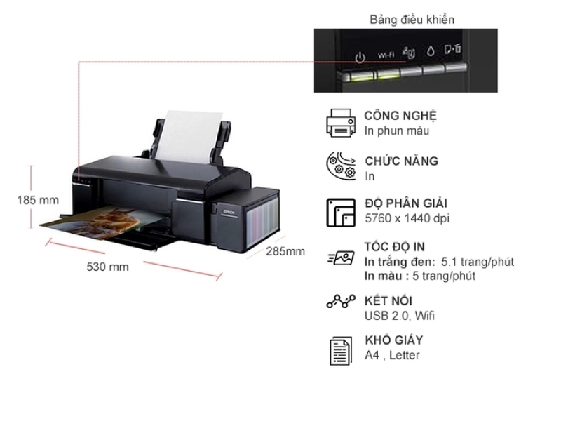 Đánh giá máy in Epson L805: Ưu điểm nổi bật