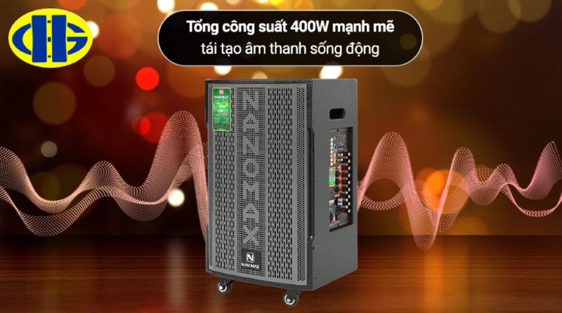 Loa kéo giá rẻ hát hay Nanomax S-820 400W