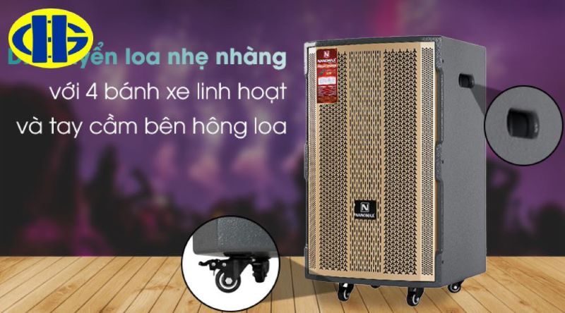 Đánh giá loa kéo Nanomax S-1000 về thiết kế và tính di động