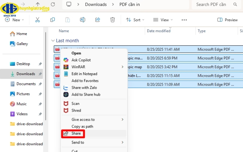 Cách in nhiều file PDF từ thư mục trên Windows