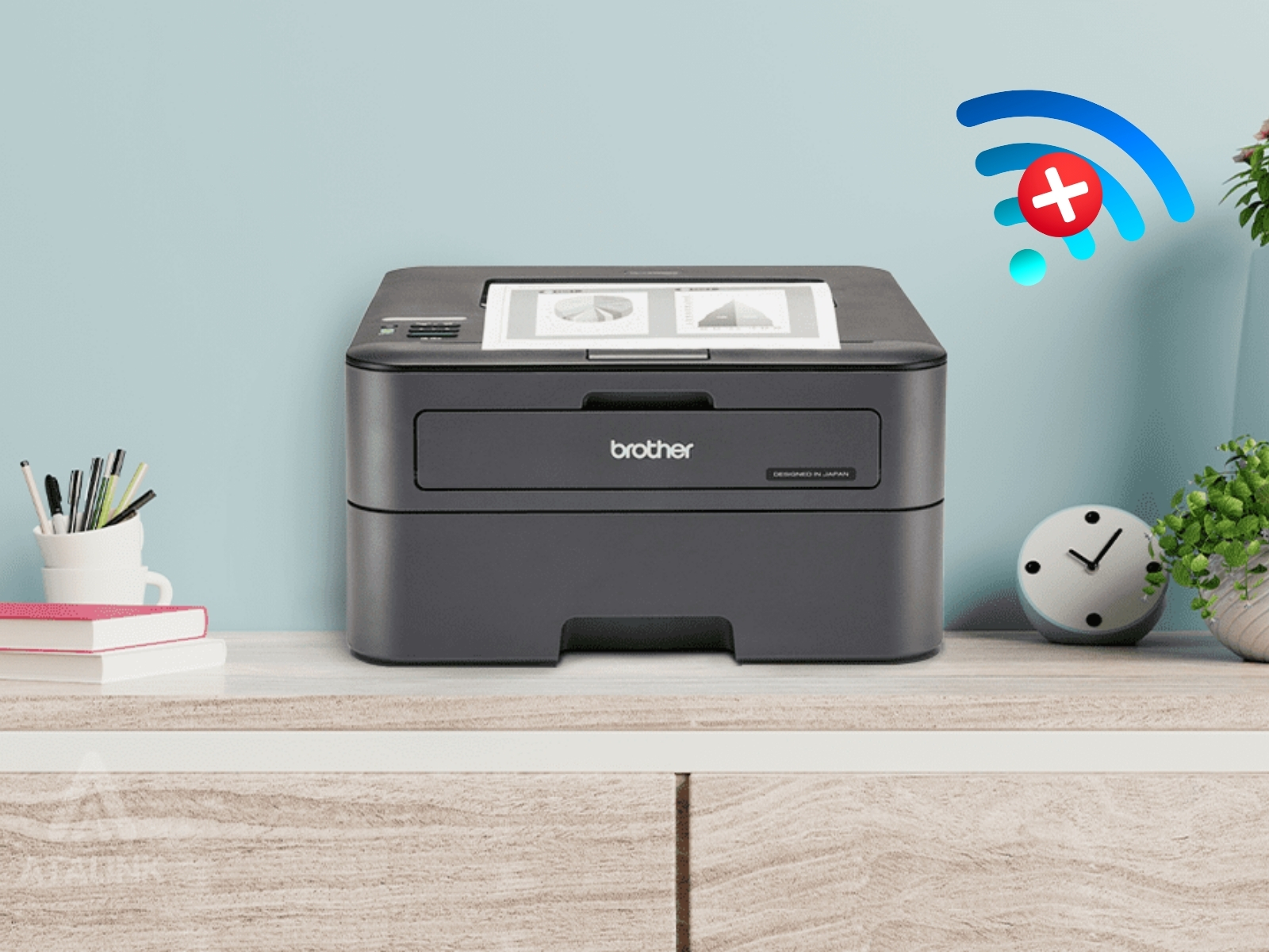 Máy in Brother HL-L2321D không kết nối wifi
