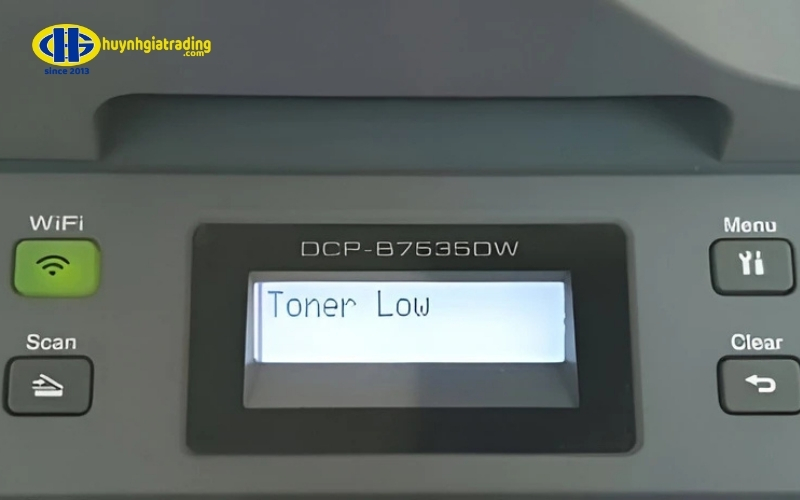 Dấu hiệu nhận biết máy in Brother báo lỗi toner