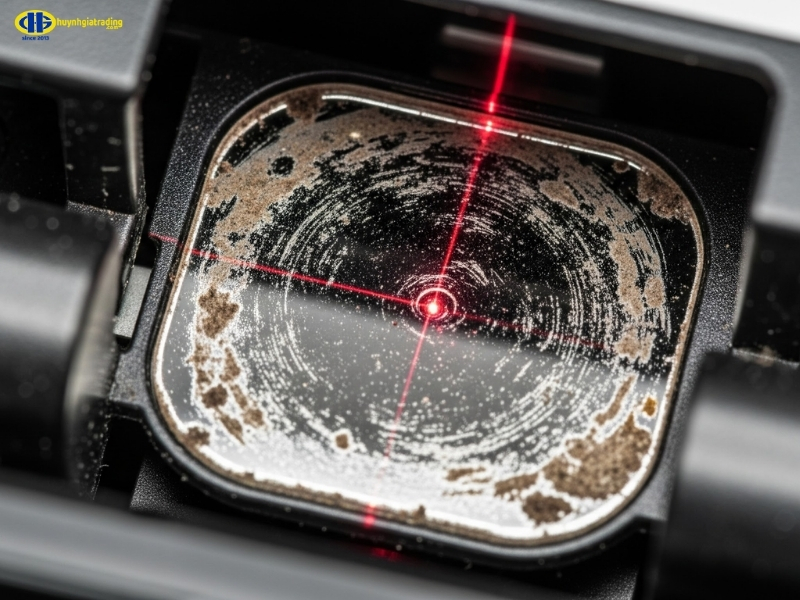 Gương phản chiếu laser bị bẩn