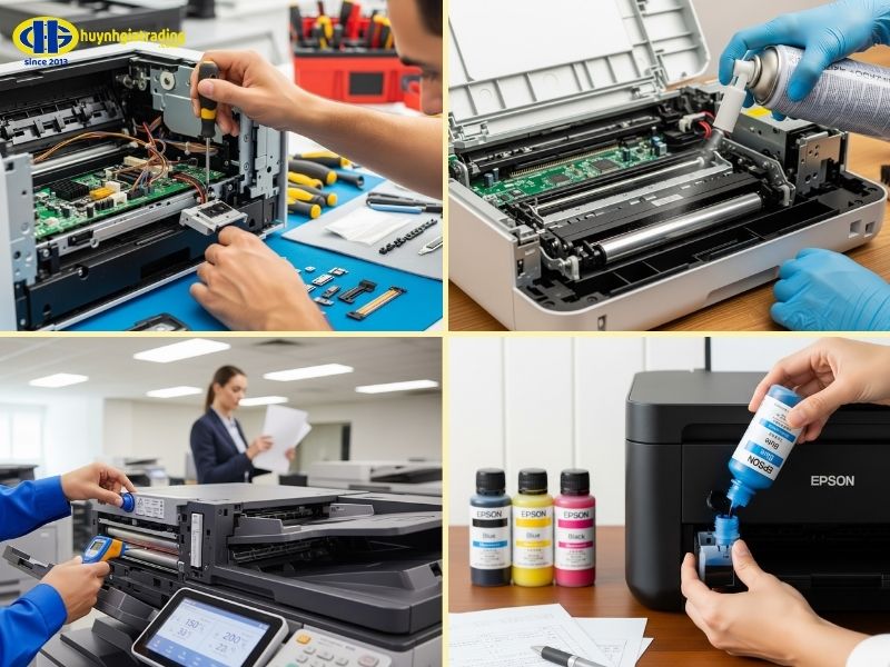 Cách khắc phục máy in bị lem mực cực đơn giản