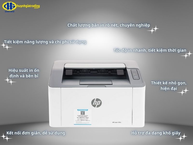 Những tính năng và đặc điểm nổi bật của máy in HP 107a
