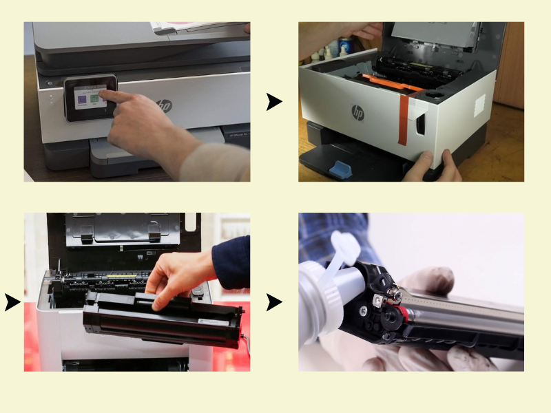 Hướng dẫn cách thay mực máy in HP mới tại nhà