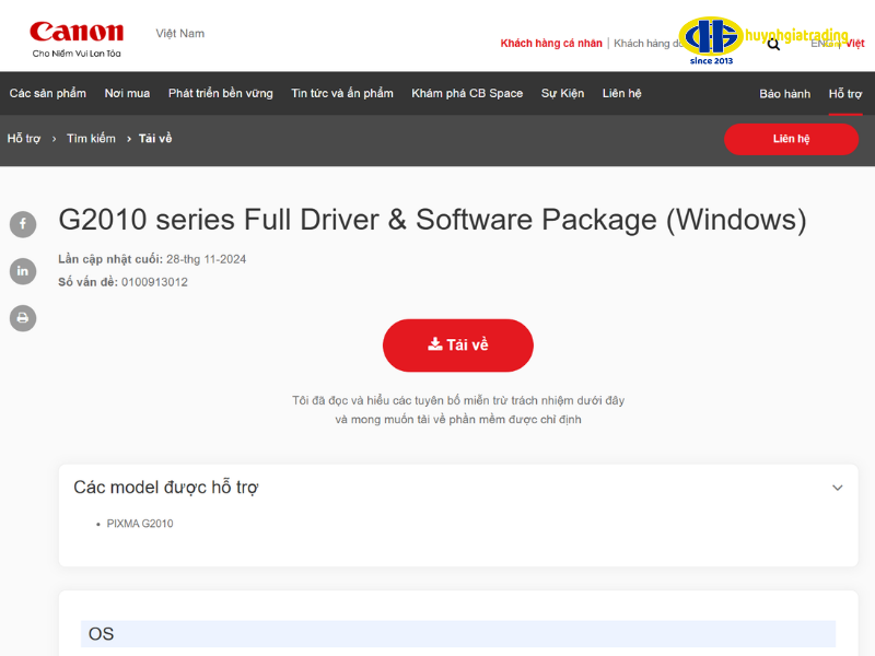 Cập nhật driver và kiểm tra kết nối
