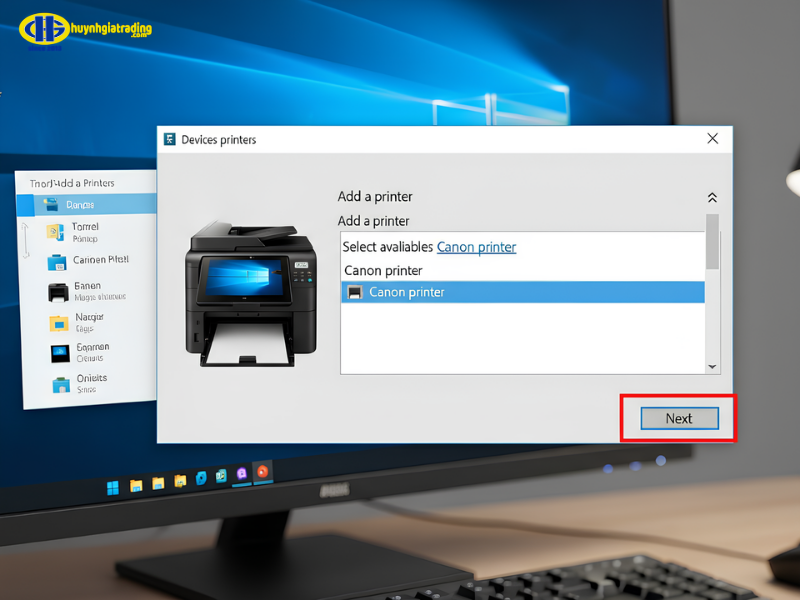 Các bước cài đặt máy in Canon trên Windows