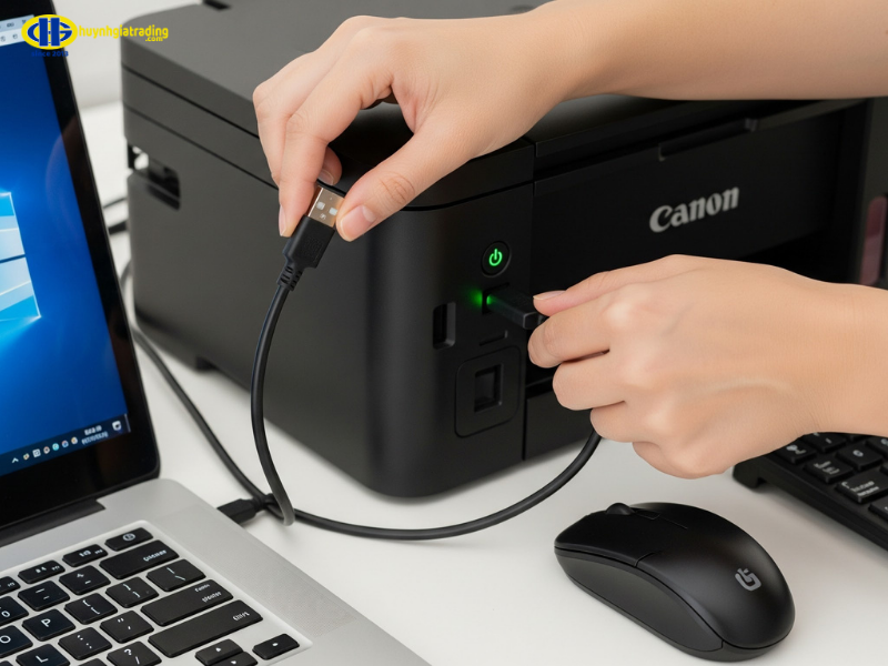 Cách kết nối máy in Canon với máy tính