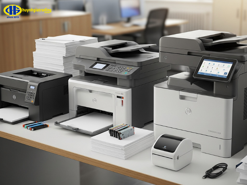 Các bộ phận theo từng loại máy in phổ biến