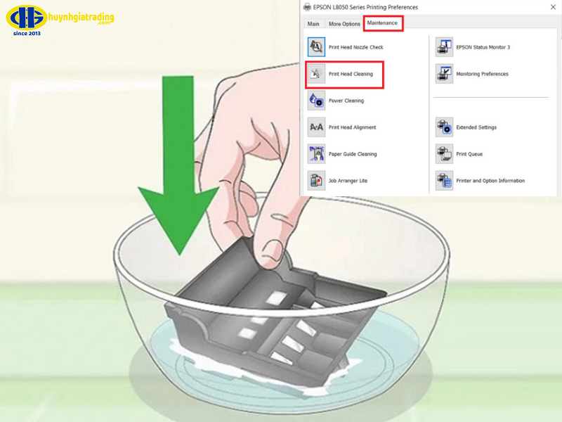Máy in sai màu hoặc mất màu