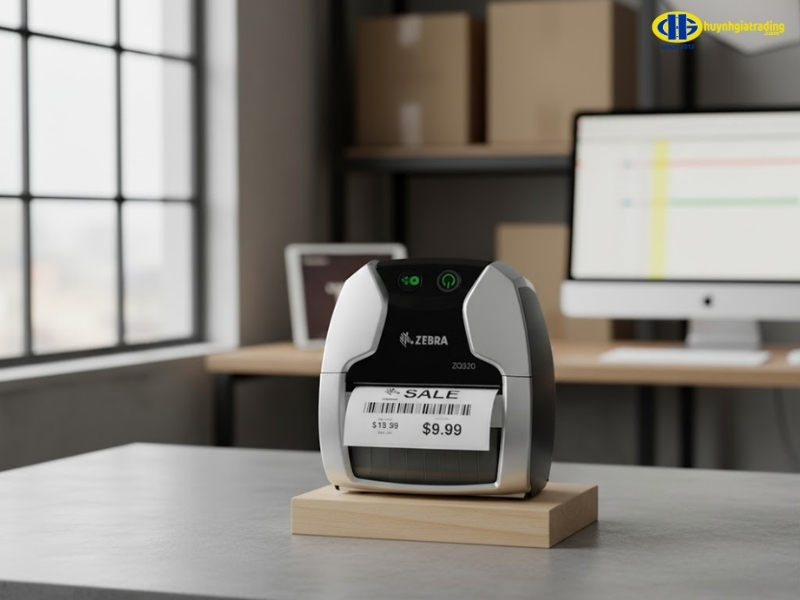 Máy in mã vạch Zebra ZQ320 di động