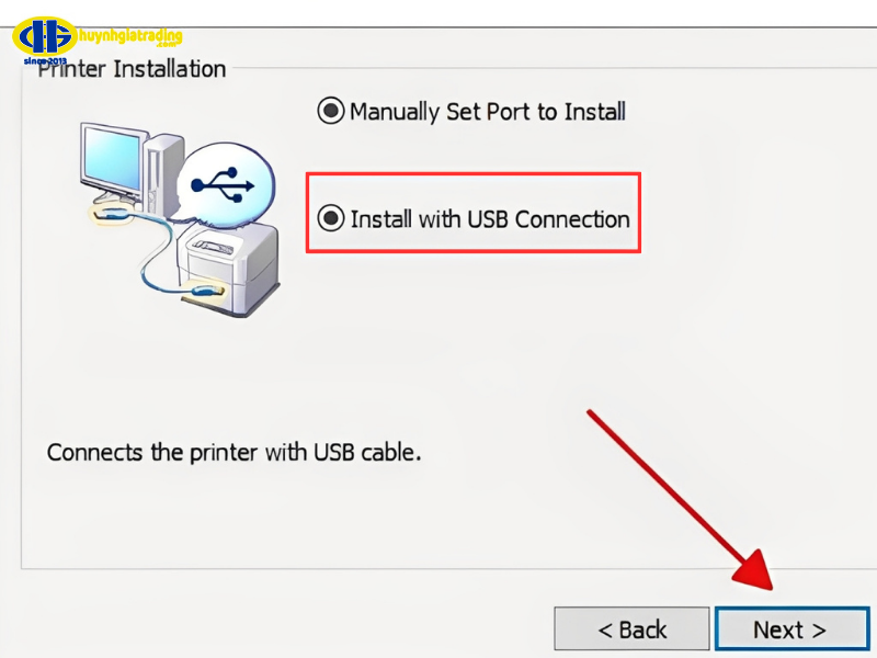 Bước 4: Cài đặt máy in