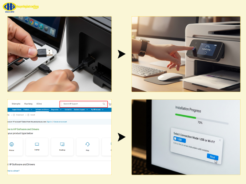 Cách cài đặt máy in HP đơn giản