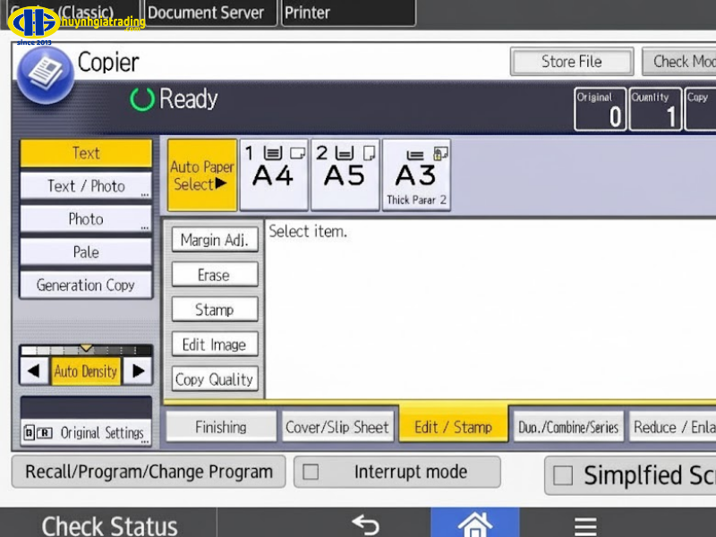 Các tính năng photocopy nâng cao trên máy in Ricoh