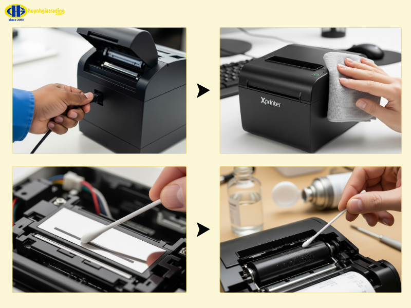 Cách vệ sinh máy in hóa đơn Xprinter đúng cách