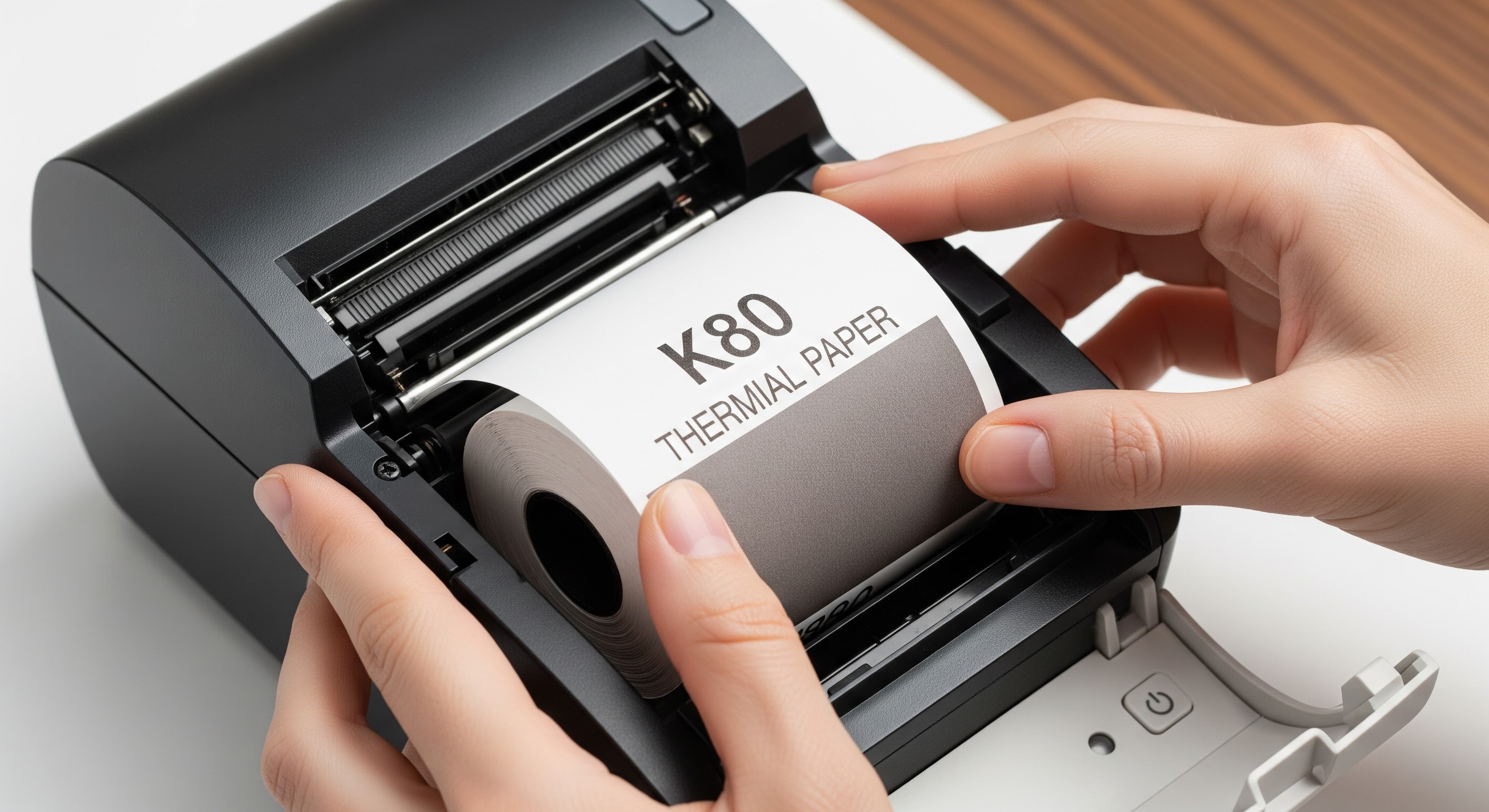 Cách lắp giấy in hóa đơn