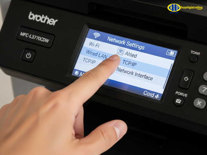 Trường hợp 2: Cài đặt máy in Brother không dây