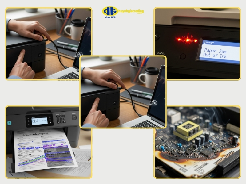 Các lỗi main máy in thường gặp