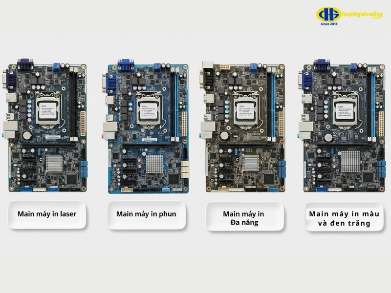 Sự khác biệt giữa các loại mainboard máy in