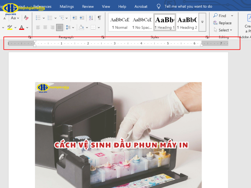 Thanh Ruler (Thước kẻ) trong Word là gì