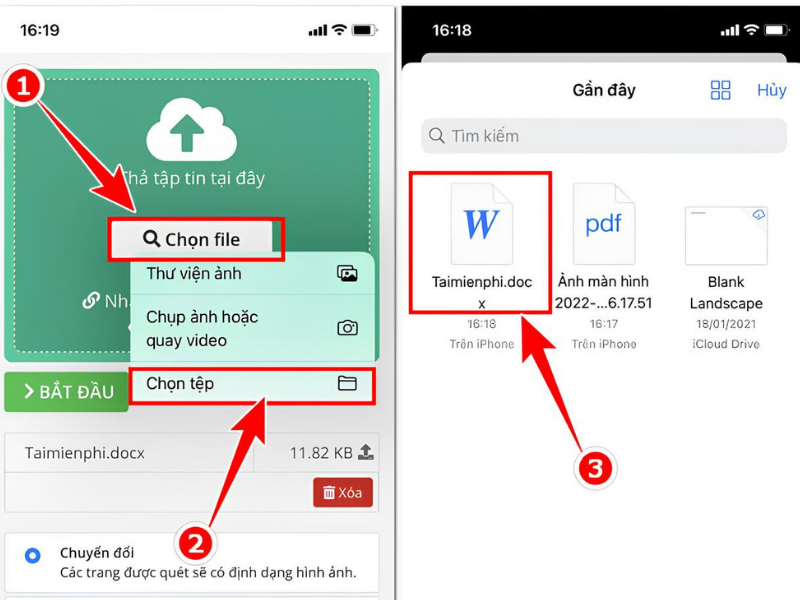 Cách chuyển file Word sang PDF trên điện thoại Android và iPhone
