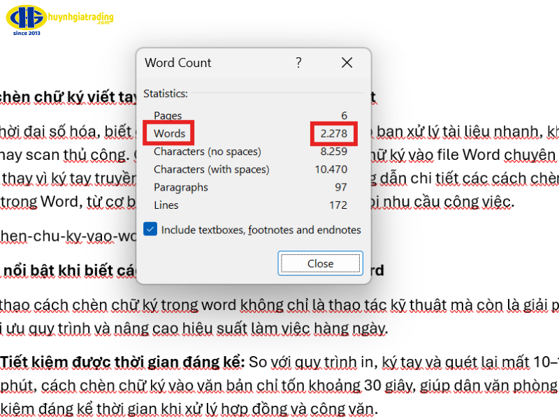 Khi nào bạn cần đếm số từ trong tài liệu Word?