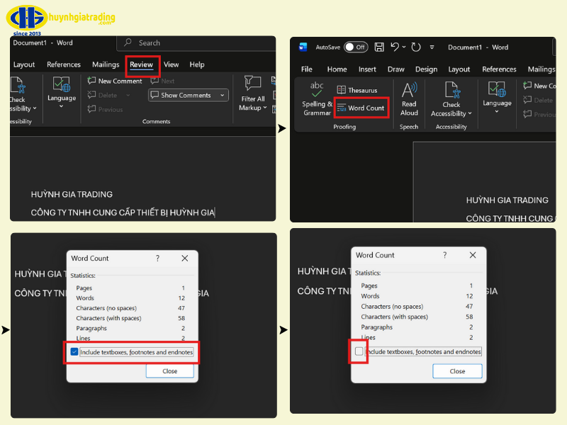 Cách loại trừ Hộp thoại, Chú thích khỏi số liệu