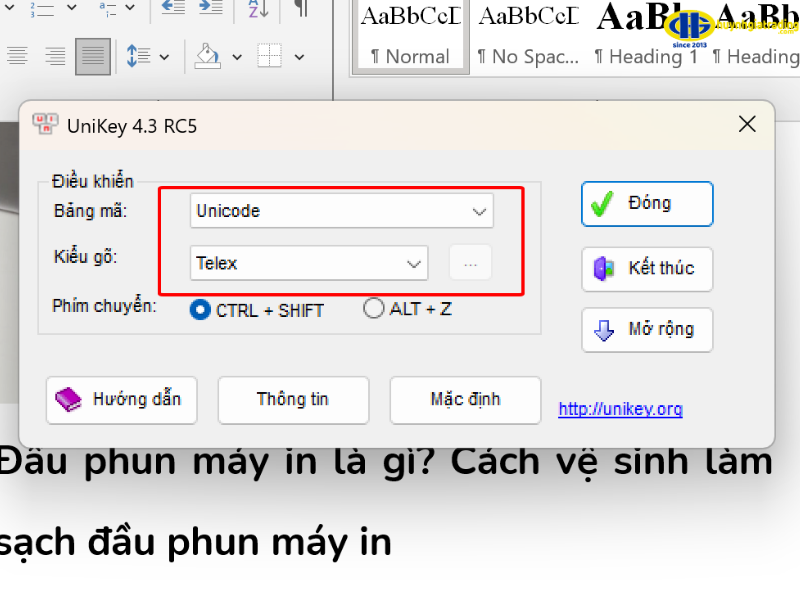 Sửa lỗi dính chữ trong Word 2007, 2003