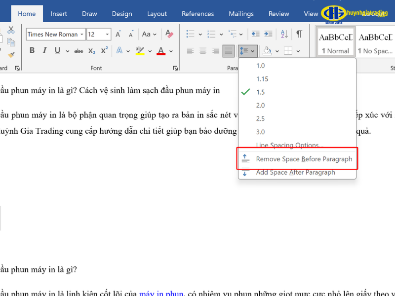 Sử dụng tùy chọn 