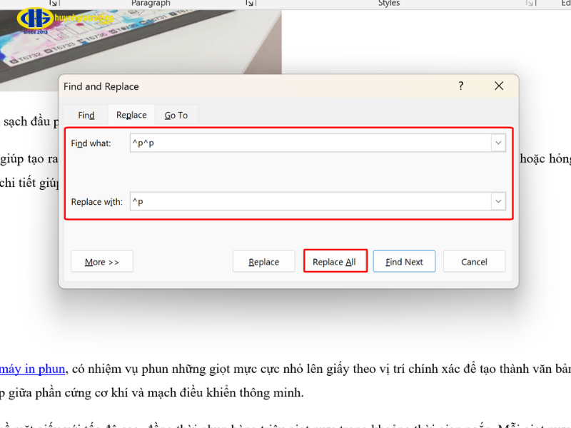 Cách xóa dòng trắng/dòng trống trong Word
