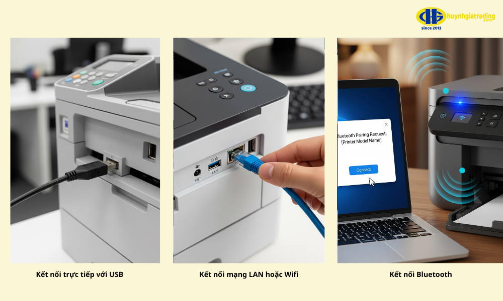Cách kết nối máy in với máy tính nhanh chóng