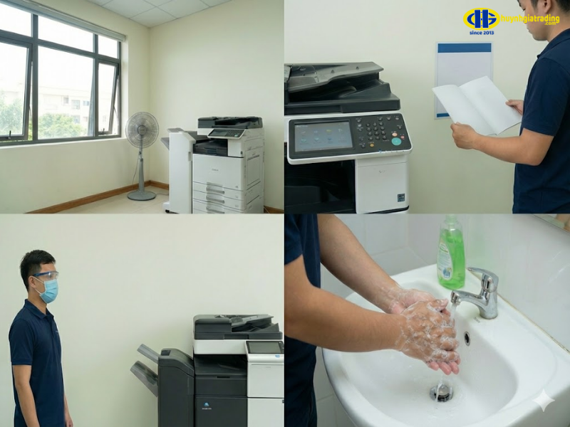 Cách phòng tránh ảnh hưởng của máy Photocopy đến sức khỏe
