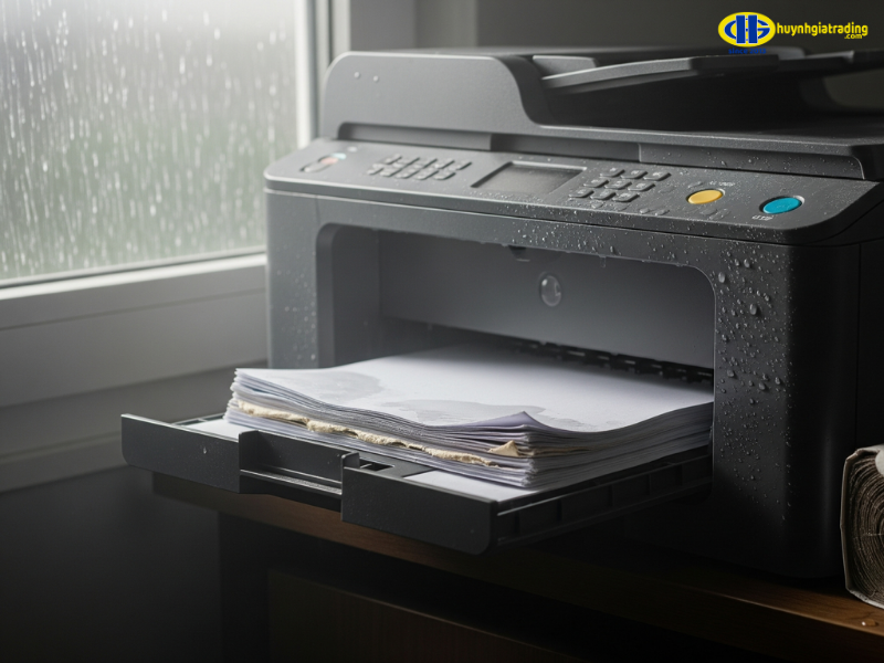 Nguyên nhân khiến cho máy in bị ẩm là gì?