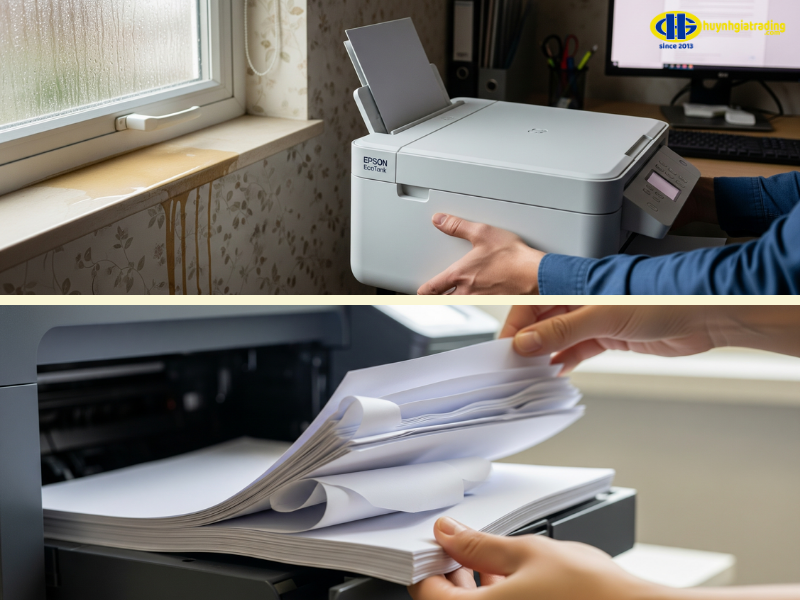 Hướng dẫn cách khắc phục máy in bị ẩm