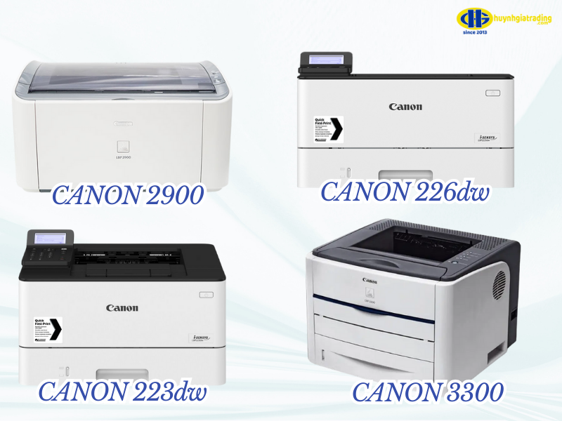 So sánh nhanh khả năng in giấy A5 trên các máy Canon 2900, 226dw, 223dw, 3300