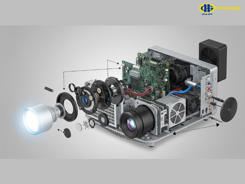 Cấu tạo của máy chiếu