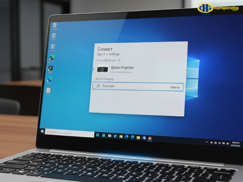 Hướng dẫn cách kết nối với máy chiếu không dây
