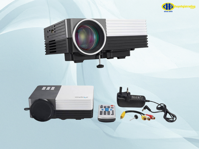 Máy chiếu dưới 2 triệu mini LED GM50 (Đen phối trắng)