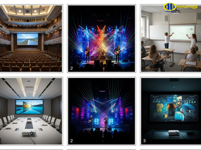 Các ứng dụng thực tế của máy chiếu laser