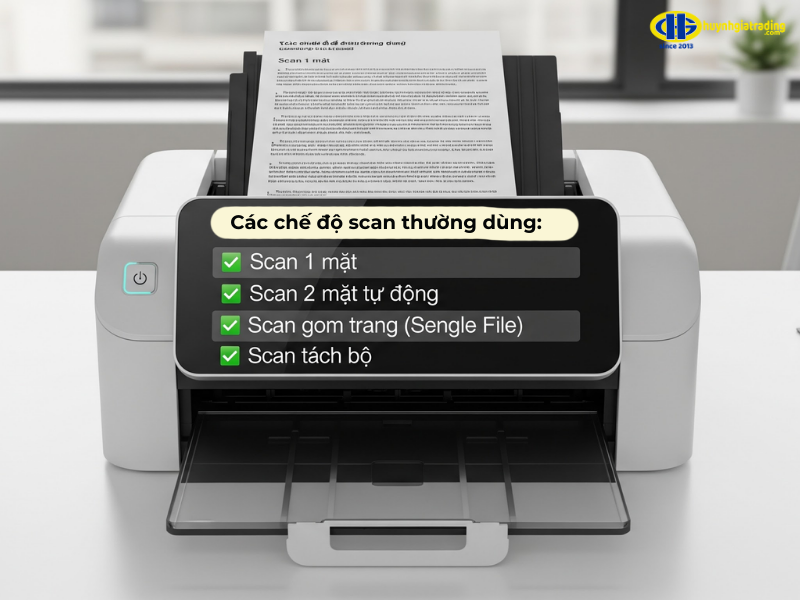Các chế độ scan thường dùng máy photocopy đâ năng