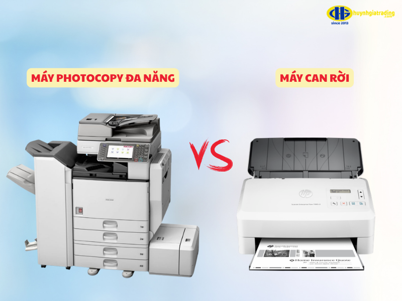 So sánh máy photocopy đa năng với máy scan rời