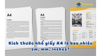 Kích thước A4 tiêu chuẩn và ứng dụng của giấy A4 trong in ấn